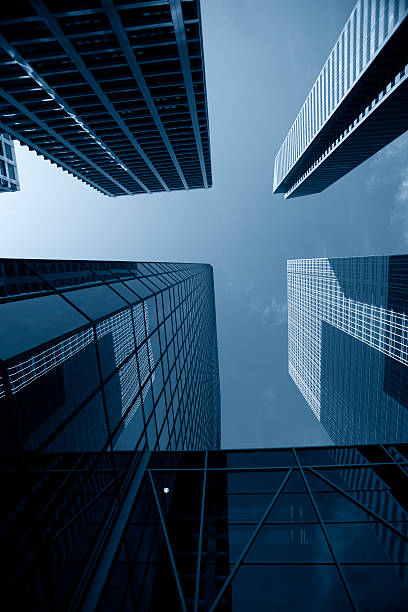 istock Group of Skyscrapers, Toned 118004667