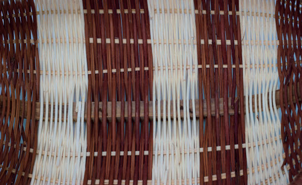 istock The structure and background of the wicker basket. Pattern round texture. Vertical and horizontal weave. 1180053905