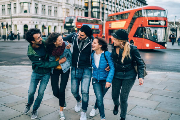istock Friends hanging out in UK 1180054928