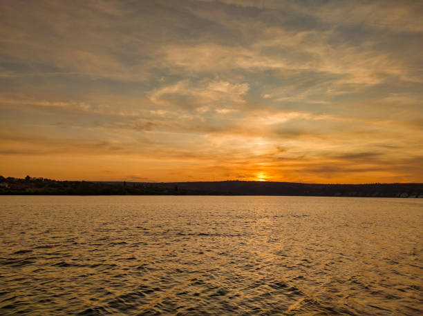 istock beautiful sunset over the lake 1180058743
