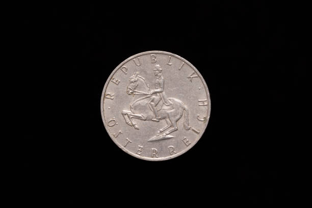 istock Old Austrian 5 Schilling coin from 1971, obverse 1180062621
