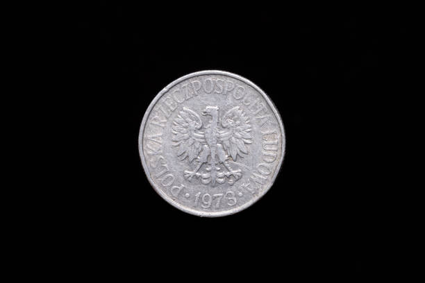 istock Old Polish 50 groszy coin from 1973, obverse 1180062669