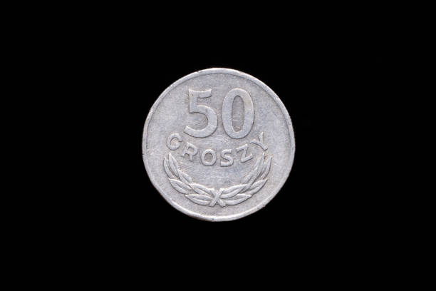 istock Old Polish 50 groszy coin from 1973, reverse 1180062699
