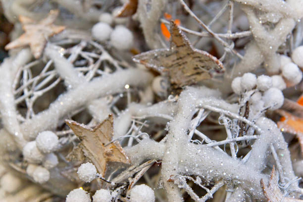 istock Sparkling White Christmas Decoration 1180064096