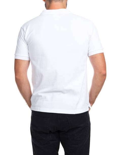 istock blank color t-shirt on man (back side) isolated on white background 1180064888