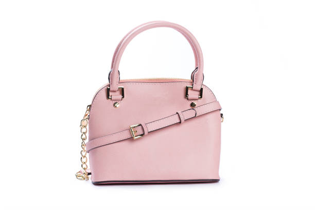 istock Fashionable female hand bag on white background 1180065443