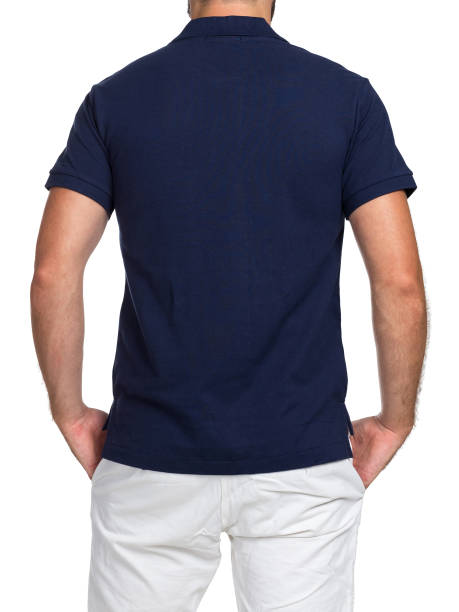 istock blank color t-shirt on man (back side) isolated on white background 1180065487