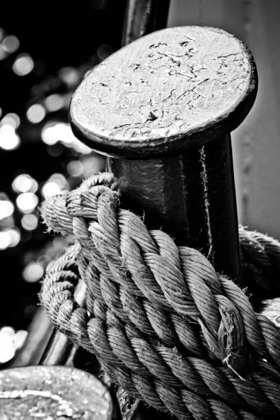 istock Bollard and knotted rope 1180068246
