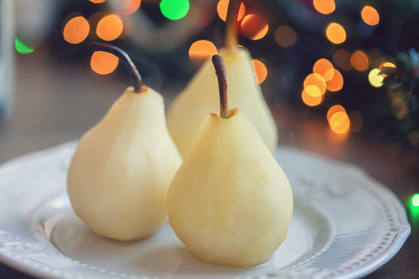 Ripe pears  dark background, rustic style, top view. fresh and healthy food. Autumn background.