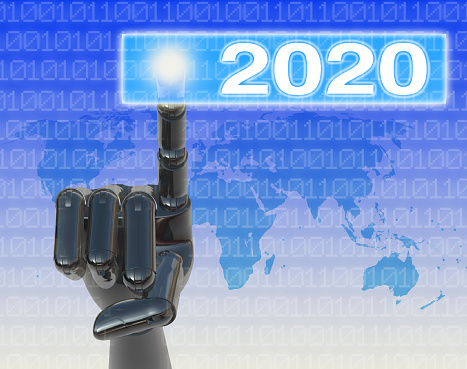 Robot Hand Touching 2020 Button
Map: https://visibleearth.nasa.gov