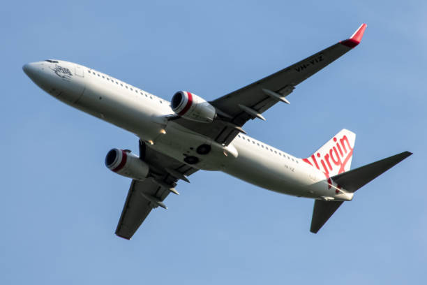 virgin avustralya - boeing 737 max stok fotoğraflar ve resimler
