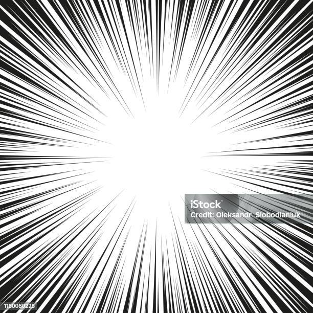 Explosion De Lineas Ilustración de Explosión Gráfica Con Líneas De Velocidad Elemento De ...