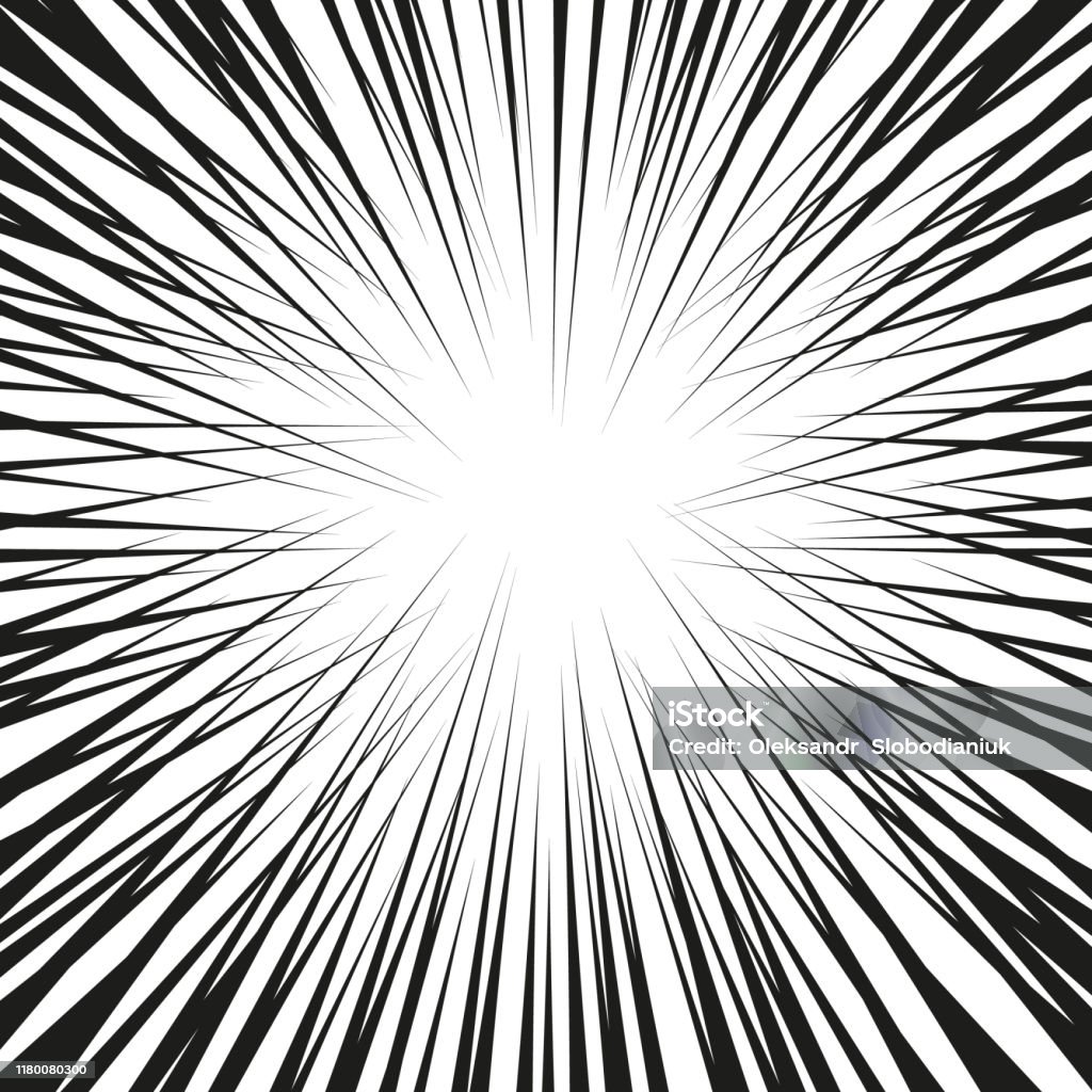 Explosion De Lineas Ilustración de Explosión Gráfica Con Líneas De Velocidad Elemento De ...