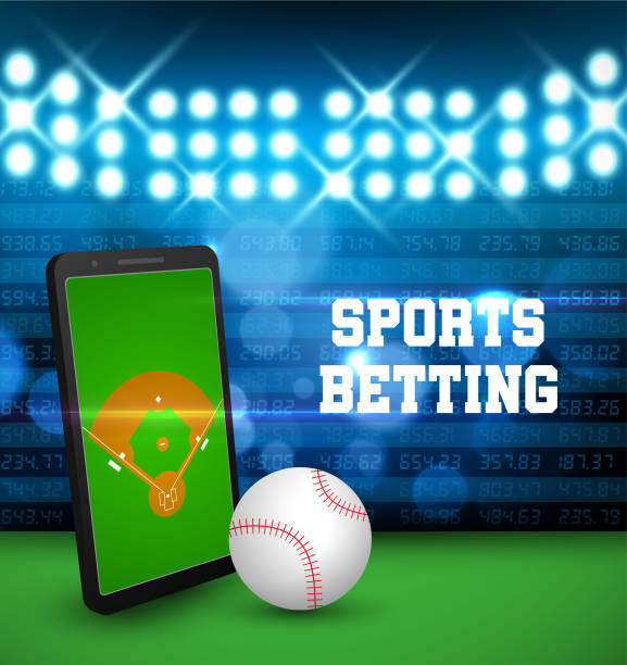 istock Online sports betting - baseball 1180081871