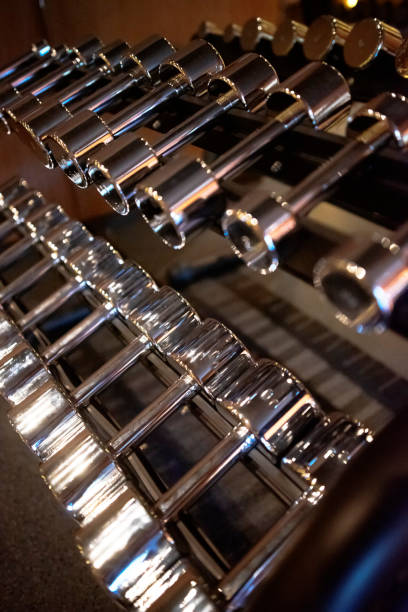 istock Dumbbells shallow depth of focus 1180084730