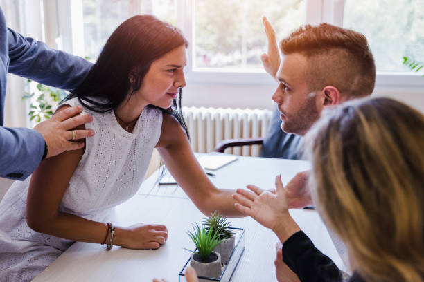 istock Coworkers having a fight 1180087307