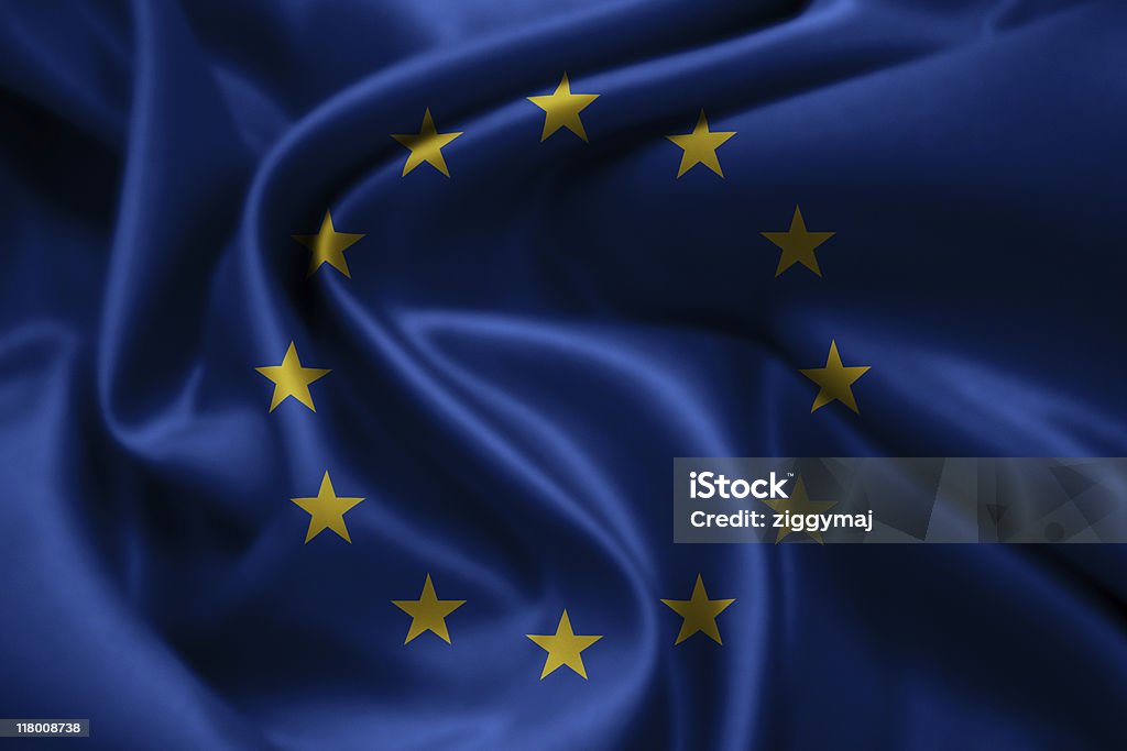 3 D Flaga Europejska XXXL - Zbiór zdjęć royalty-free (Unia Europejska)