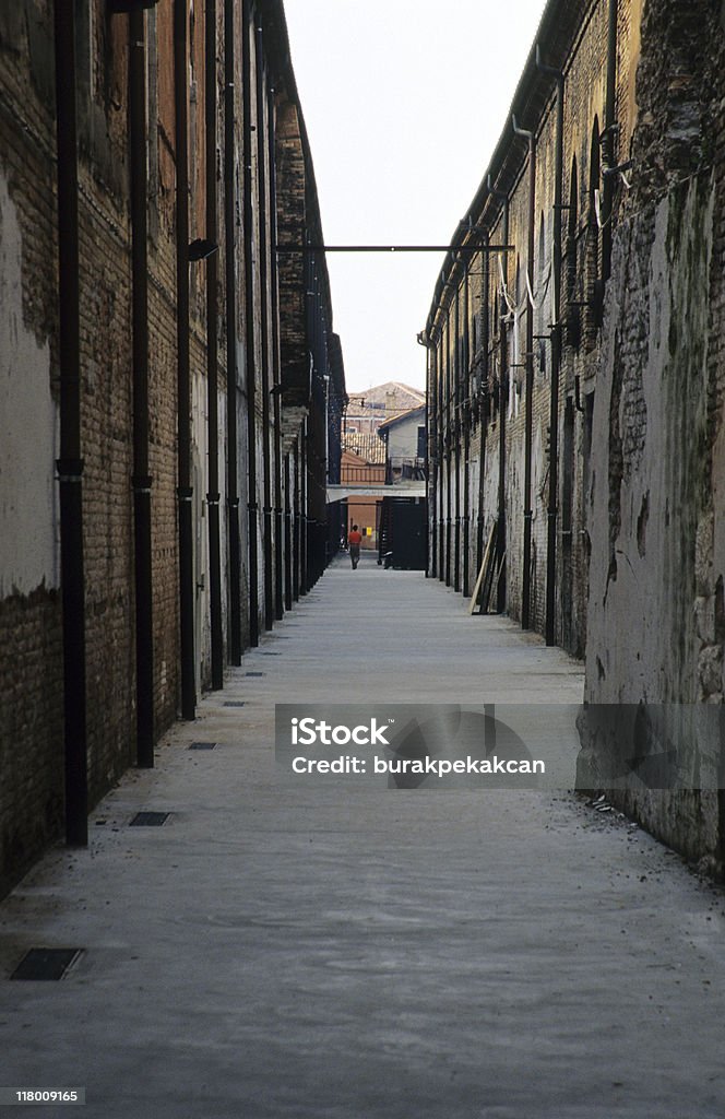 Buildings along alley, Italy  Absence Stock Photo