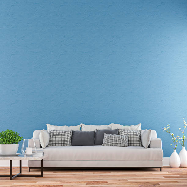 istock Elegant living room with sofa front view 1180091689