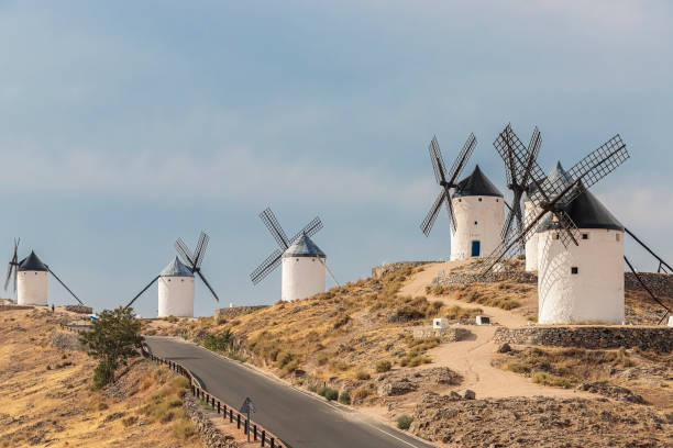 istock old windmills in the landscape of consuegra 1180092889