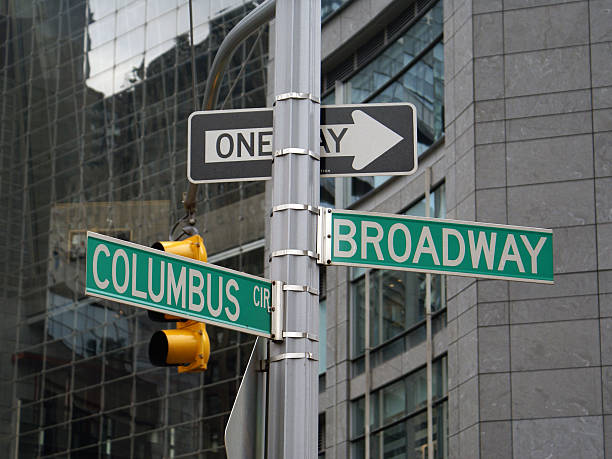 istock Broadway and Columbus cross sign 118009376