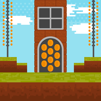 Video Game World Design Stock Illustration - Download Image Now ...