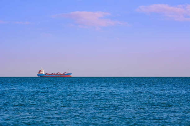istock Cargo Ship in the Sea 1180101093