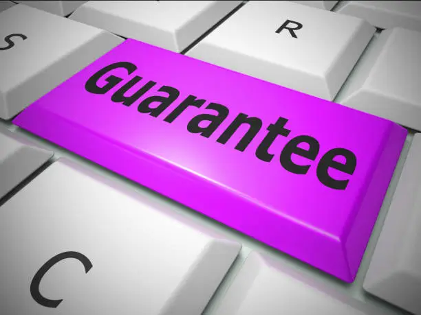 Photo of Guarantee concept icon means a safeguard or insurance against product faults - 3d illustration