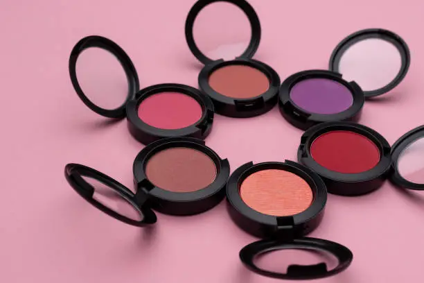 Photo of Composition of colorful blushers