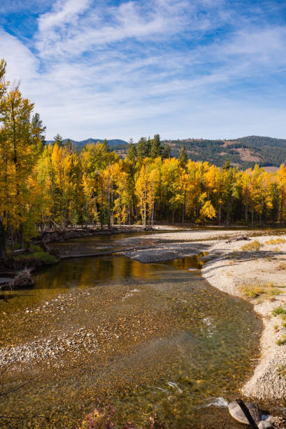 istock Stunning Autumn Colors Explode Along the Methow River in Washington State 1180108395