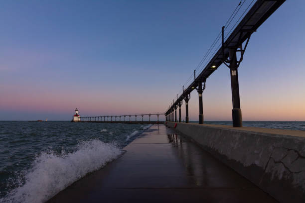istock Dusk on Lake Michigan 1180111425