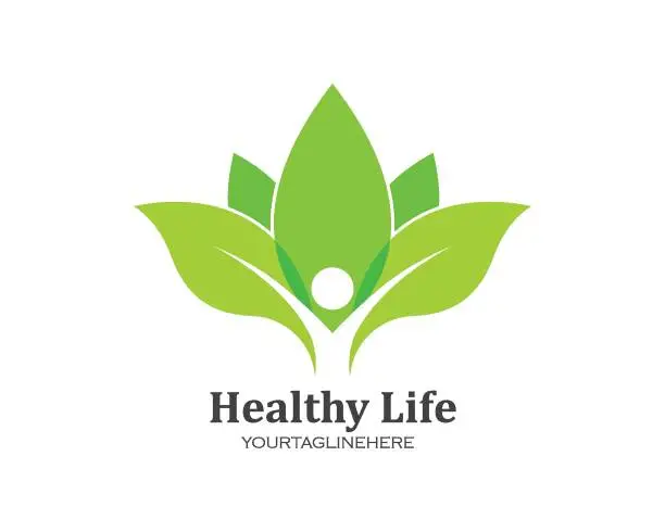 Vector illustration of Healthy Life people medical Logo template vector
