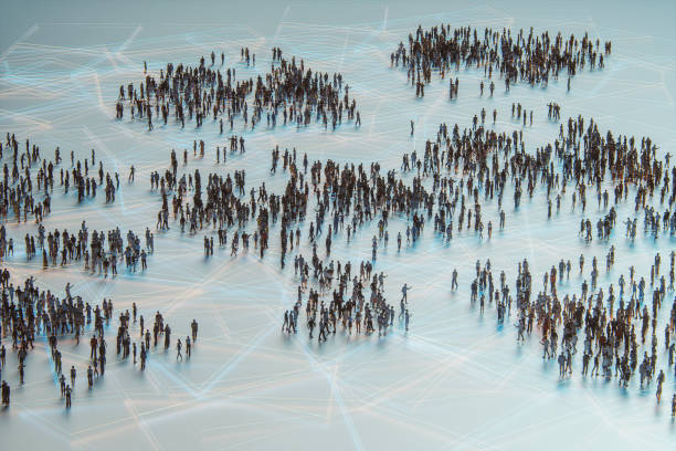 istock Urban crowds of people from above 1180113595
