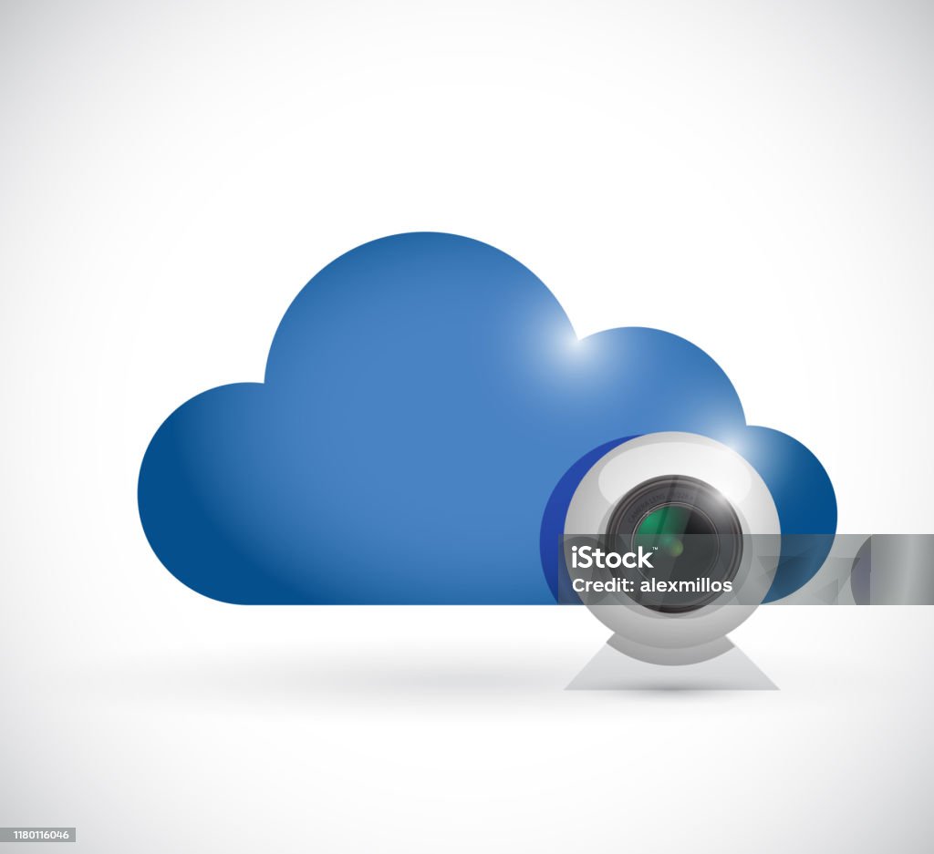 Camera Cloud Computing Cloud Computing And Computer Camera Stock Illustration - Download Image ...
