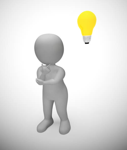 istock Ideas and inspiration concept depicted by a light bulb - 3d illustration 1180118203