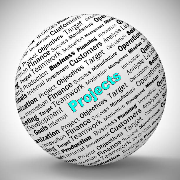 istock Project concept icon means scheme or plan of engagement - 3d illustration 1180121059