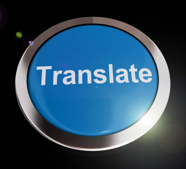 概念アイコンの翻訳は、テキストや会話の言語を変更する - 3dイラストレーション - text talking translation learning ストックフォトと画像