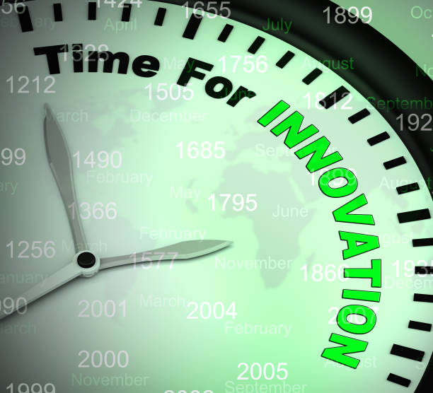 istock Time for innovation concept icon means creation using revolutionary ideas - 3d illustration 1180131415