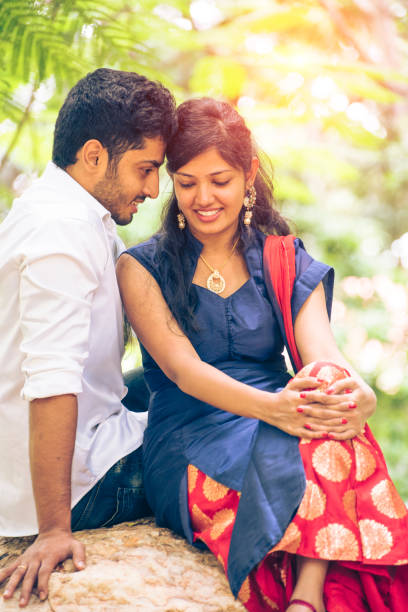 istock Happy Young Indian couple 1180132530