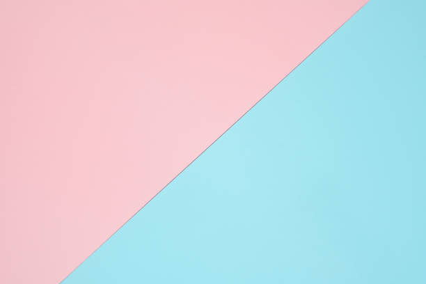 istock Pink and light blue pastel paper color for background 1180136751