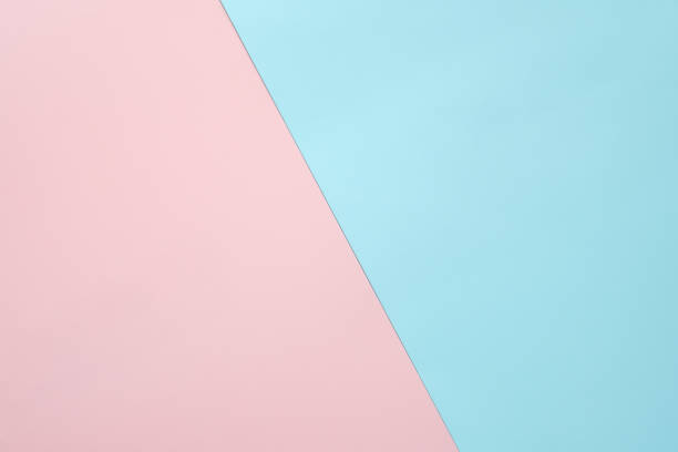istock Pink and light blue pastel paper color for background 1180136759