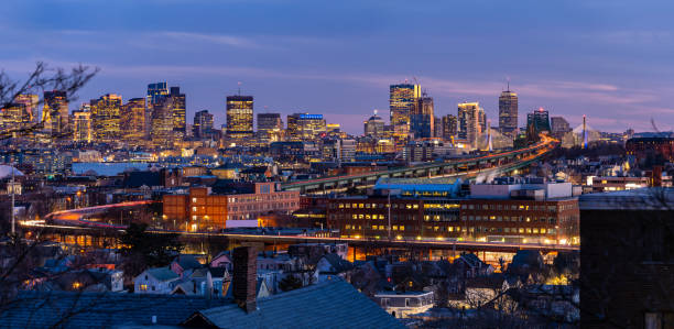 istock Boston Cityscape Panorama 1180142984