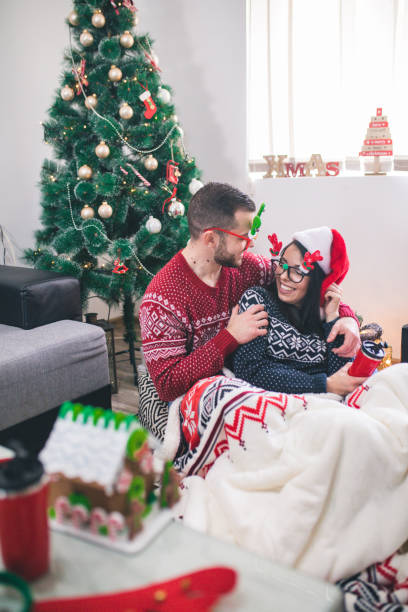 istock Joyful cozy moments in winter holidays. 1180149136