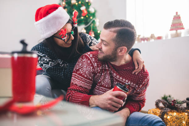 istock Joyful cozy moments in winter holidays. 1180151354
