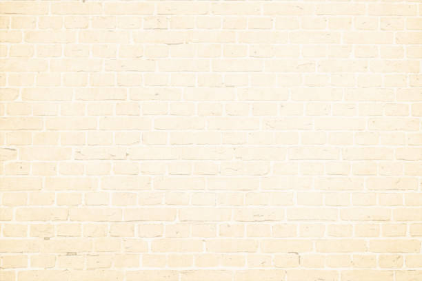 illustrations, cliparts, dessins animés et icônes de horizontal moderne hors blanc, couleur beige mur de motif de brique texturé grunge illustration de vecteur de fond - wall brick backgrounds textured effect