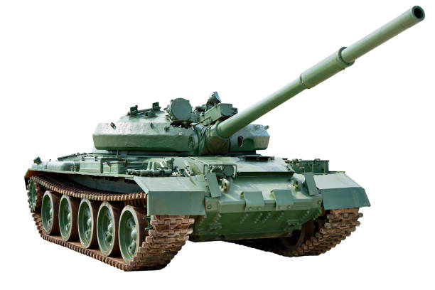 istock Main battle tank isolated white 1180153789