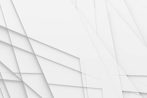 Background of many cracked three-dimensional forms at different heights from each other and cast a shadow 3D illustration