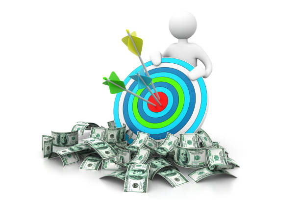 Target money. Financial concept