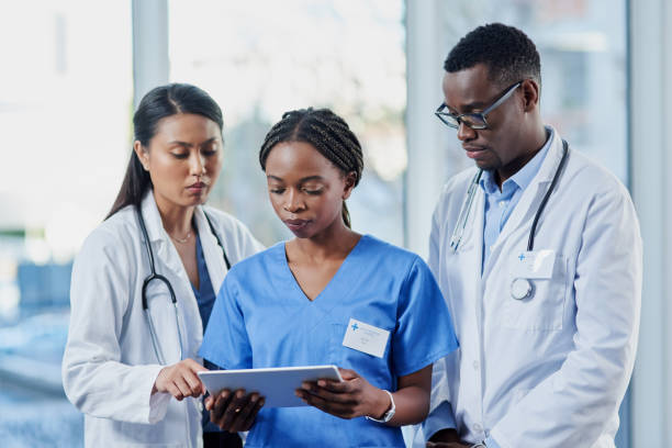 istock Tracking their patient's health and progress 1180166177