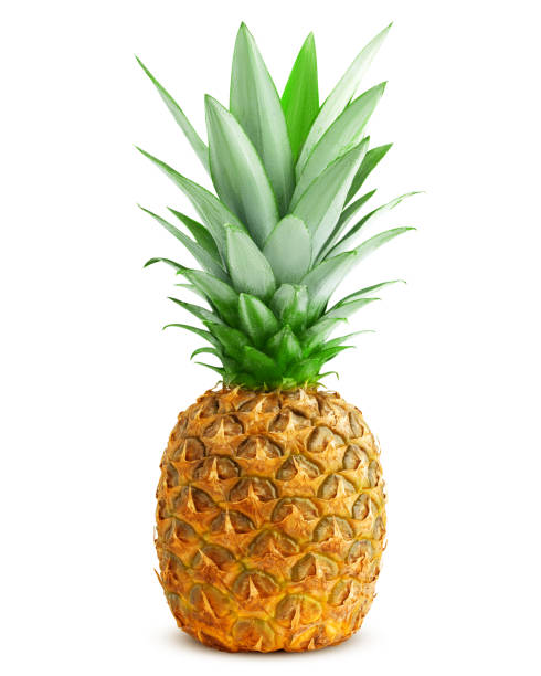 istock pineapple isolated on white background, clipping path, full depth of field 1180170636